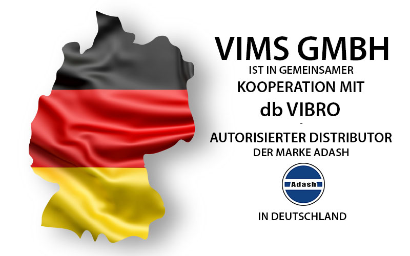 VIMS kooperation mit db Vibro autoriesierter distributor der marke Adash